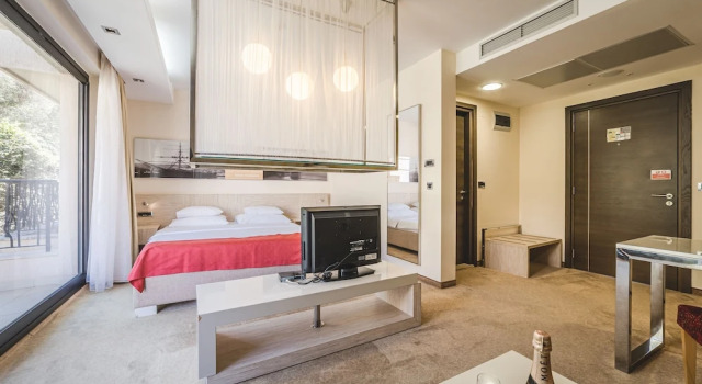 Студия с балконом и с видом на сад Hotel & Apartments HEC Residence