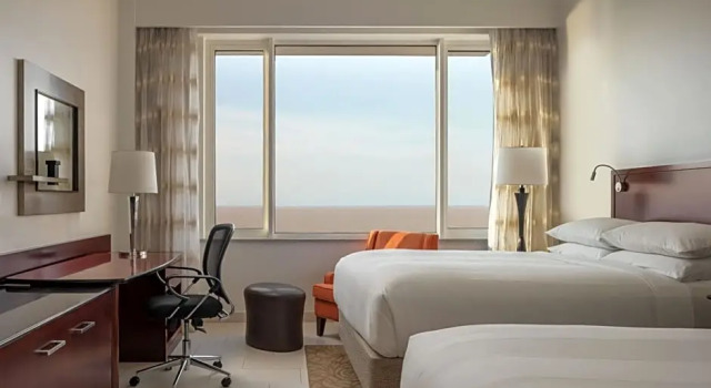 Deluxe Vierpersoonskamer uitzicht op de oceaan Guyana Marriott Hotel Georgetown