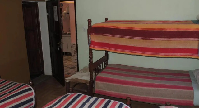 Кровать в общем номере Hostal Milmahuasi