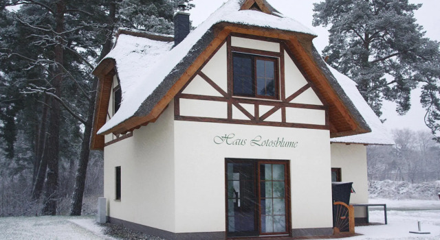 House lotus flower, Zirchow, Book Hotel Zirchow Usedom