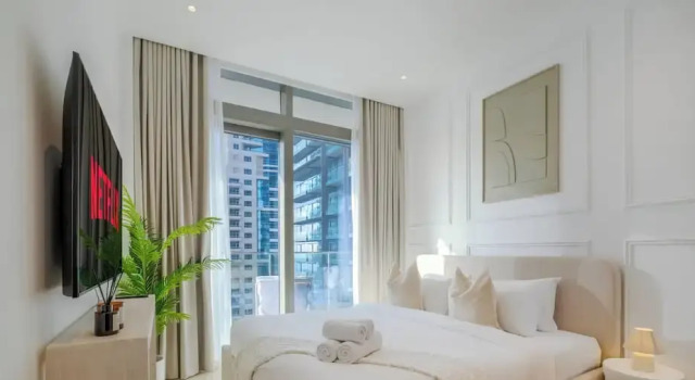 LUX The Marina Gate Sea View Suite, Забронировать Апартаменты/квартира Апартаменты Эмирата Дубая, рядом с Остановка трамвая Marina Towers, Апартаменты/квартира
