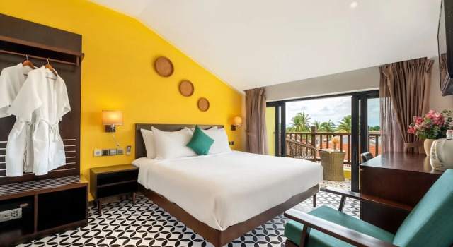 Двухместный номер Deluxe с балконом Villa Soleil Hoi An