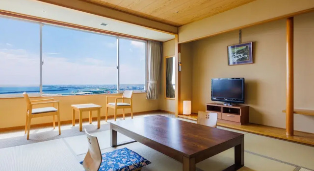 Номер Standard с видом на океан KAMENOI HOTEL Yaizu
