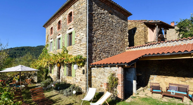 Country house in the Gorges de l'Allier in Auvergne.