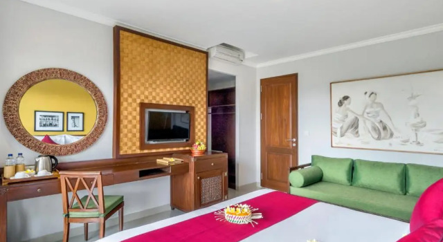 Двухместный номер Deluxe с балконом Bumi Muwa Ubud Katiklantang