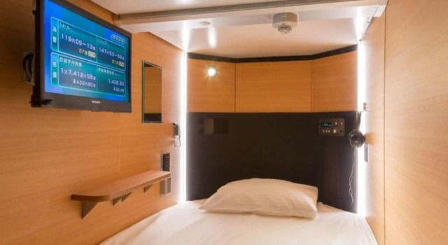 Мужская капсула Sauna & Capsule Hotel Rumor Plaza