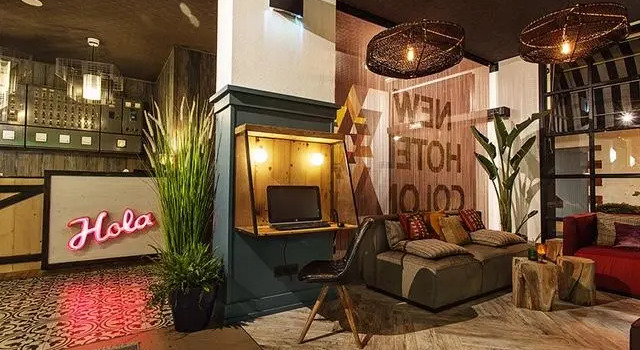 Кровать в общем номере New Hotel Colon