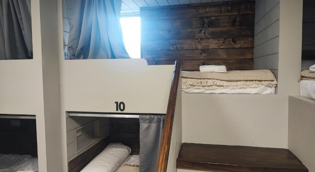 Кровать в общем номере Albergue As Pozas Termais