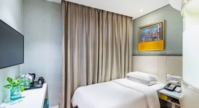 Одноместный номер Standard GreenTree Inn Zaozhuang Shanting Jinke International Business Hotel
