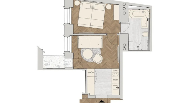 1 slaapkamer Appartement R16 Residences Prague
