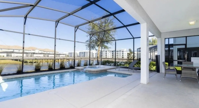 Коттедж Rare!lake Front Pool/spa, Close To Clubhouse-1691c 6 Bedroom Home