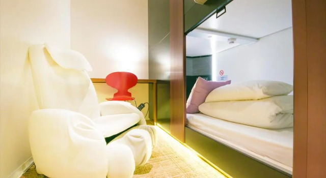 Женская капсула Premium Spa&Capsule Hotel Grandpark Inn Kitasenju