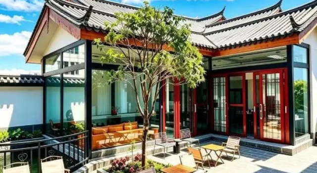 SnowPeak StarSnow Inn · Sunset Terrace Courtyard, Shuhe Ancient Town, Prenota Hotel Hotel a Yunnan con parcheggio, Parcheggio
