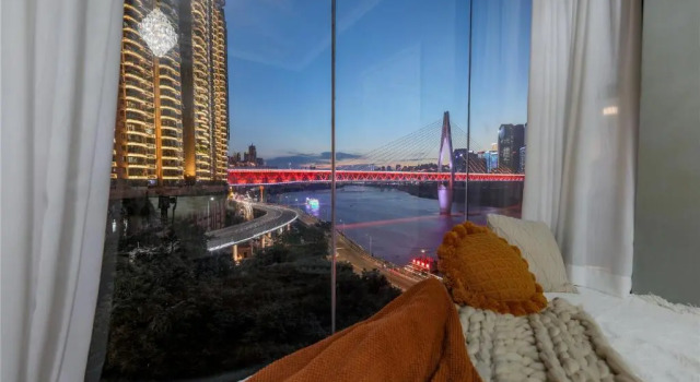 Люкс с видом на море Baihong Drone Show River Merge View Suite -Hongyacave
