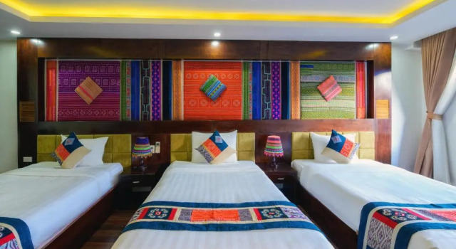 Трёхместный номер Standard с видом на горы Moc Sapa Hotel