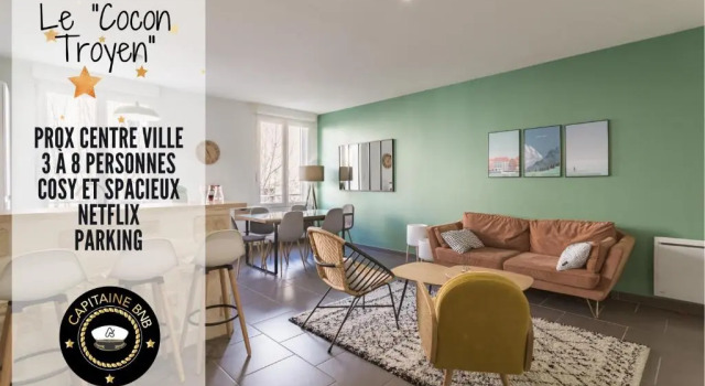 Апартаменты Le Cocon Troyen - Proche Centre Ville - Parking Gratuit