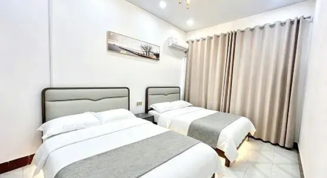 Люкс с 3 комнатами с балконом Pingtan Junyue Harbor Garden Homestay (Tannan Bay)