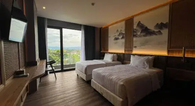 Suite junior doble con balcón Cahaya Villa Garut
