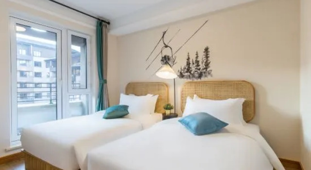 Люкс с 2 комнатами Jilin Songhua Lake New Story Hot Spring Suite Hotel