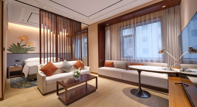 Двухместный люкс Deluxe Hilton Garden Inn Anshan
