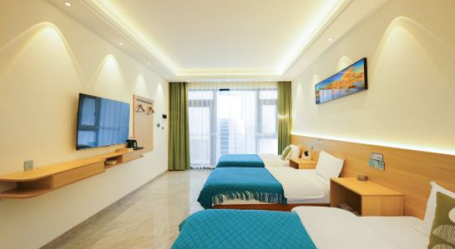 Кровать в общем номере Yaxin Meina | Serene Courtyard Boutique Stay (Nalati Scenic Area)