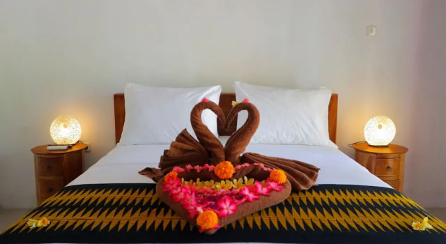 Бунгало Deluxe с балконом Dangin Kubu Bungalow
