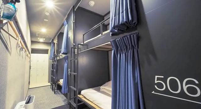 Кровать в общем номере Grids Tokyo Asakusa-Bashi Hotel&Hostel