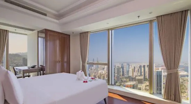 Семейный люкс Deluxe с 2 комнатами с видом на море Hengli Hotel Dalian