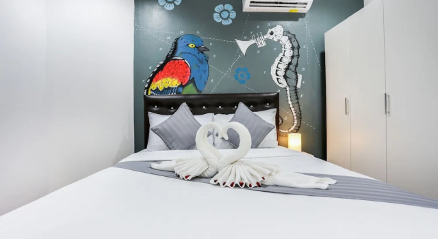 Двухместный номер Deluxe с балконом KM Condo Seaside