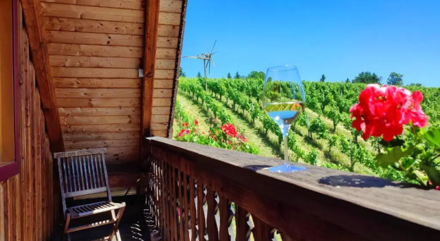 Двухместный номер Deluxe с балконом Weingut Winzerzimmer Rothschädl