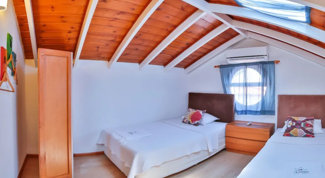 Апартаменты с 2 комнатами с балконом и с видом на море Çınarlar Apart Hotel KAŞ