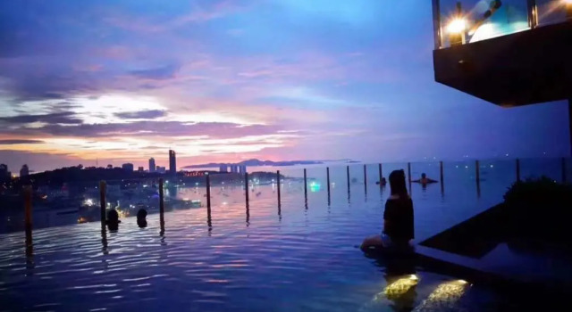 Апартаменты Pattaya Beach Sea View Rooftop Pool Resort
