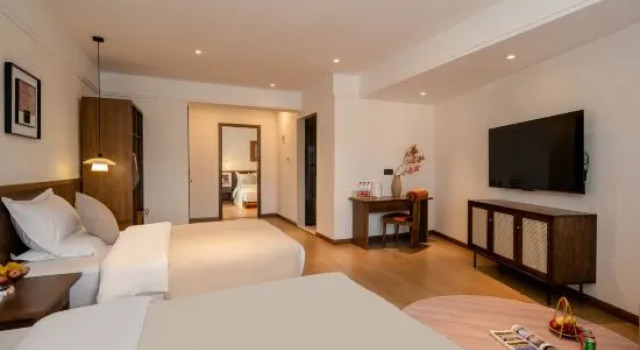 Люкс Deluxe Leon Shanyu Lanting Designer Oxygen Homestay (Dukezong Ancient City Store)