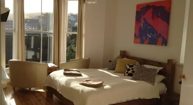 Standard dublă cameră cu vedere la mare Organic Panda B & B