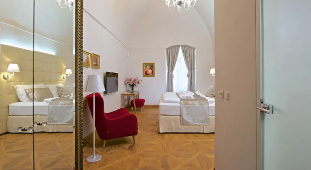 Двухместный номер Deluxe Цокольный этаж с видом на парк Zámek Ratměřice - Hotel & Resort