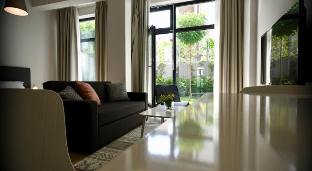 Студия Superior с балконом Connect Living Apartments Free Parking