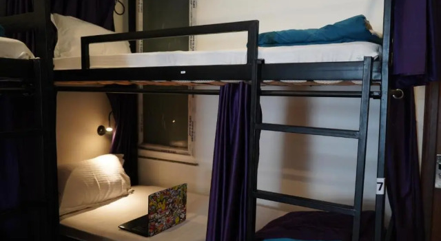 Кровать в общем номере (женский номер) Joeys Hostel Rishikesh