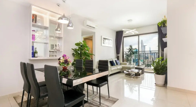 Апартаменты Comfort с 3 комнатами с балконом Trip Apartment Saigon