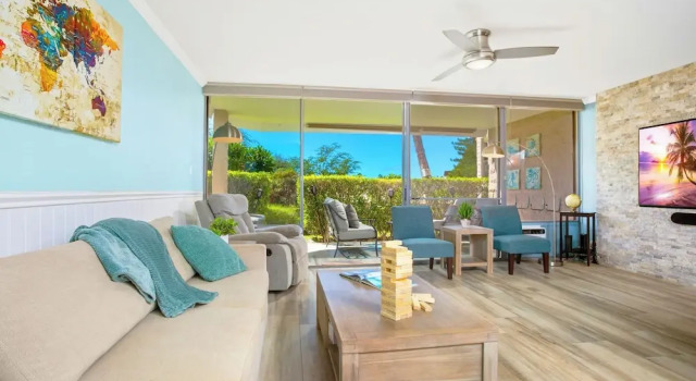 Двухместные семейные апартаменты c 1 комнатой с видом на сад Kihei Ali'i Kai Condos with Free Parking