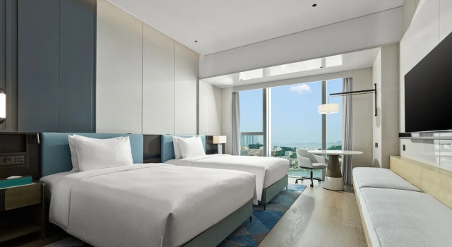 Двухместный номер Deluxe с видом на море Hilton Zhuhai