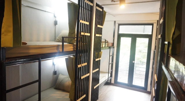 Кровать в общем номере Removed Hostel
