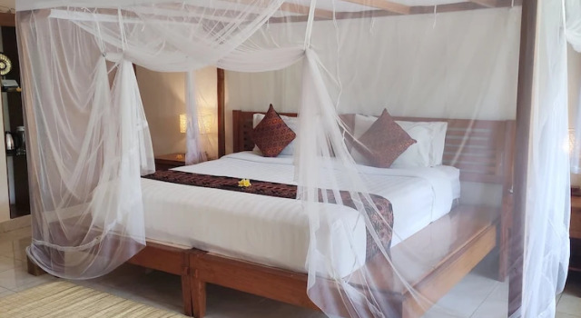 Двухместный номер Deluxe с балконом Puri Sari Beach Hotel