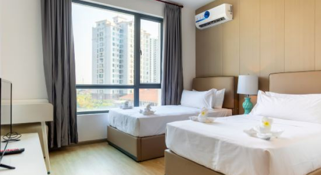 Двухместный семейный люкс The Q Residence Vientiane