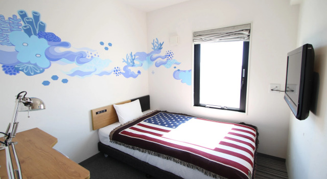 Кровать в общем номере (женский номер) 8 Hotel Shonan Fujisawa
