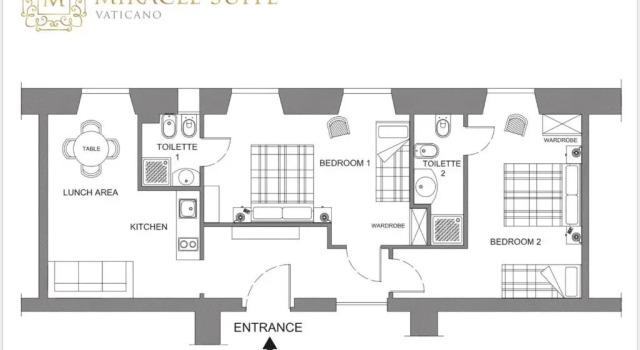 Апартаменты Vatican Miracle Suite