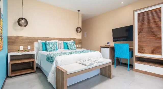 Двухместный номер Deluxe с балконом и с видом на океан Hotel Pousada Brava Club