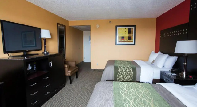 Четырёхместный номер Standard с видом на залив Travelodge by Wyndham Absecon Atlantic City