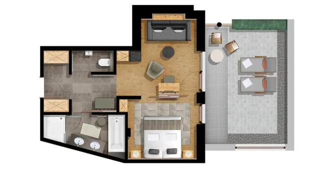 Номер Deluxe Aktiv Panoramahotel Daniel