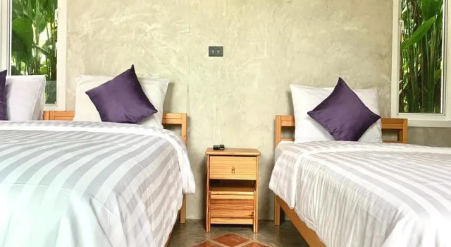 Трёхместный номер Standard с балконом и с видом на сад Loftpical Resort