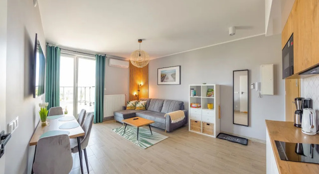 Апартаменты с балконом Apartamenty Sun & Snow Nowe Hallerowo